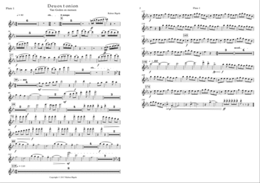 Deuoxtonion - parts Concert Band scores gallery preview page 1