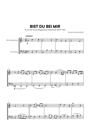 Book cover for Bist du bei Mir (BWV 508) (for Alto Sax and Trombone)