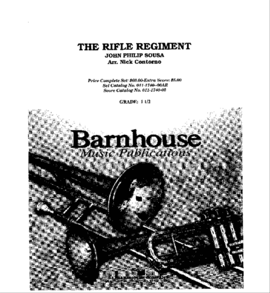 The Rifle Regiment Concert Band scores gallery preview page 2
