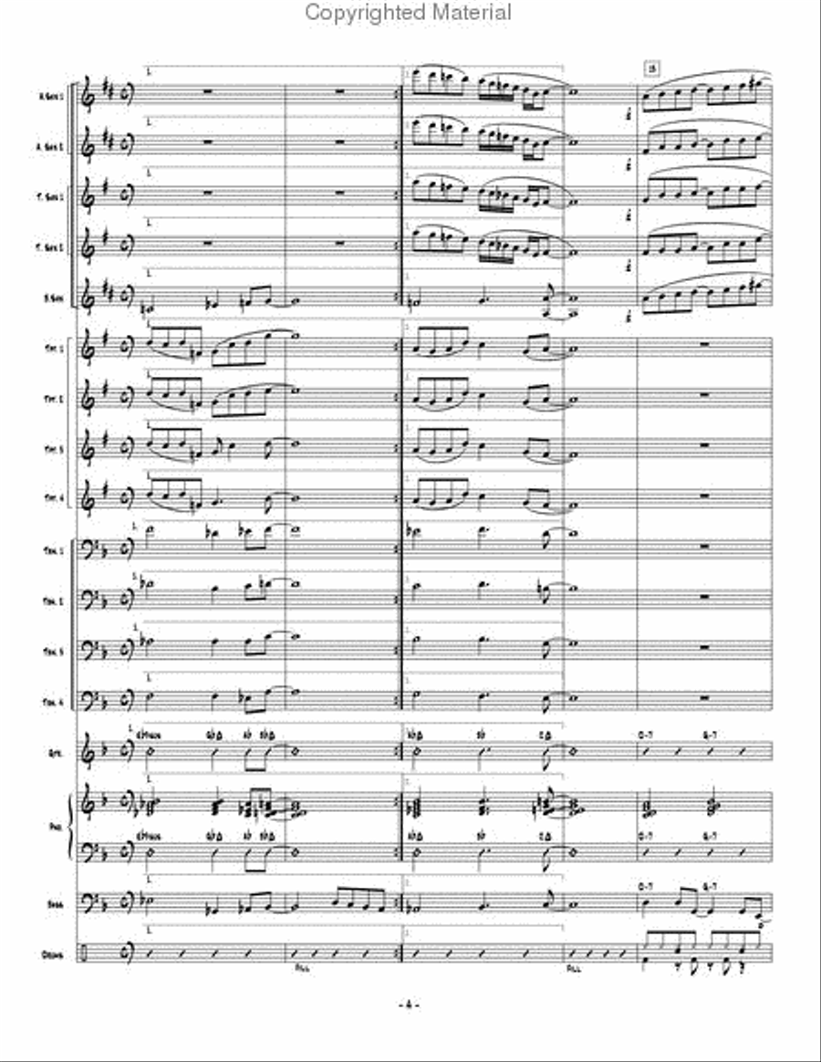 Changing Lanes Jazz Ensemble scores gallery preview page 5