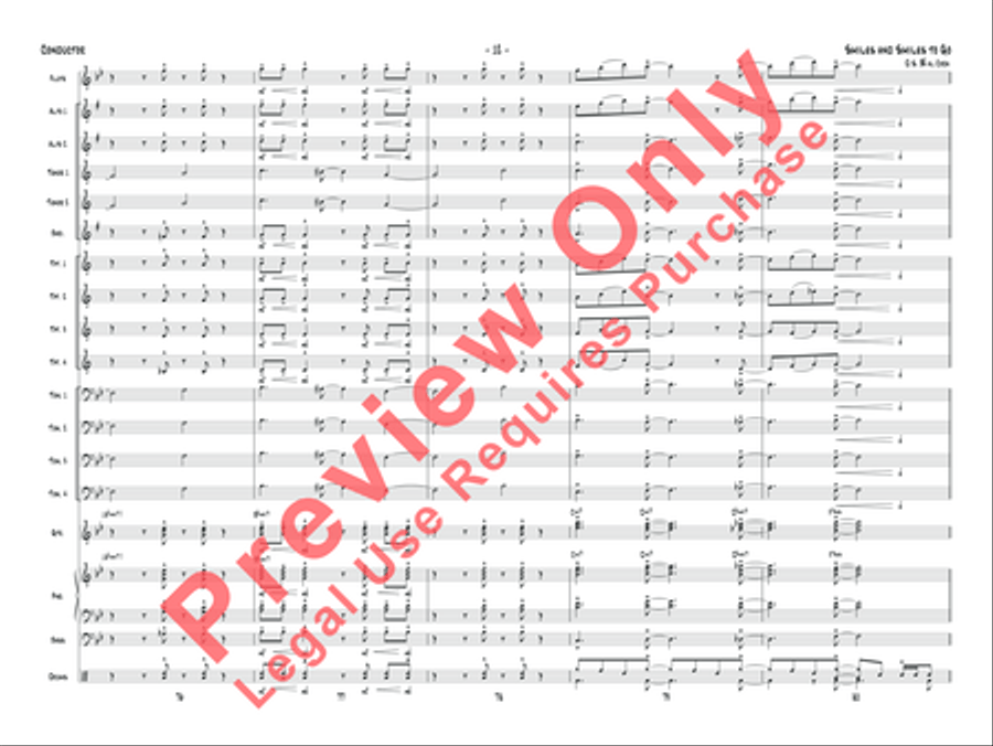 Smiles and Smiles to Go Jazz Ensemble scores gallery preview page 13