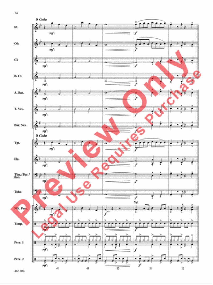 Sahara Adventure Concert Band scores gallery preview page 15