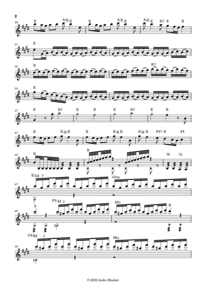 The Four Seasons - Concerto No. 1 In E Major, Op. 8, No. 1, RV 269 - "Spring" -allegro lead sheet