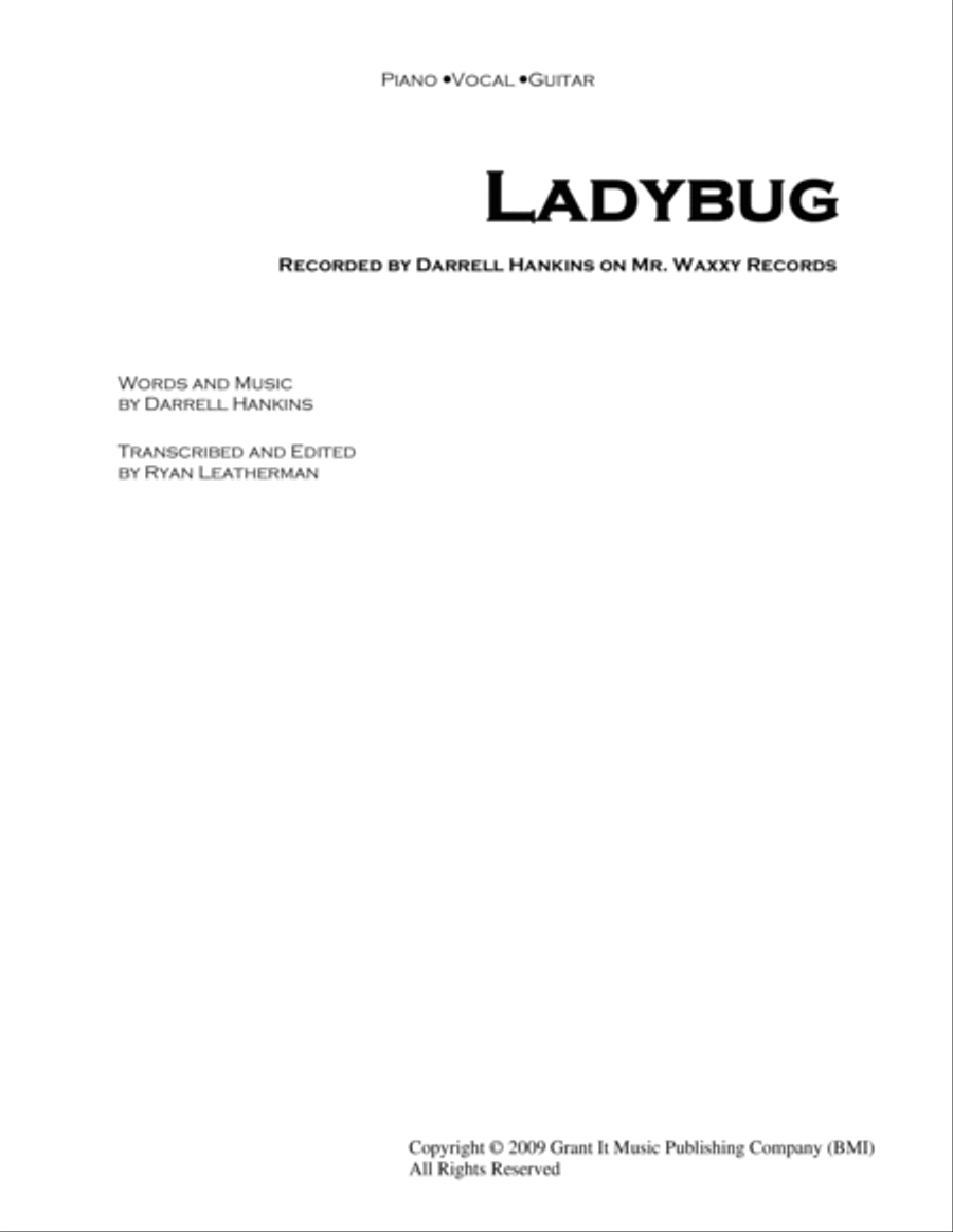 Ladybug Ladybug Piano, Vocal, Guitar scores gallery preview page 1