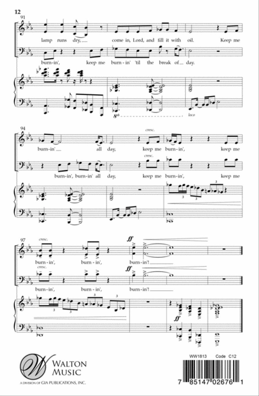 Give Me Oil in My Lamp 3-Part scores gallery preview page 11