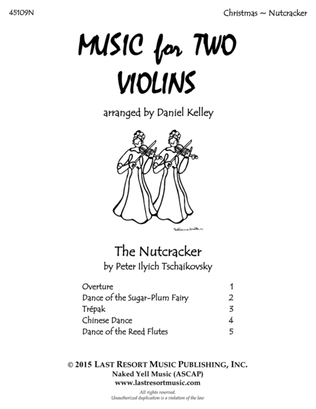 Book cover for The Nutcracker for Violin Duet - Music for Two Violins