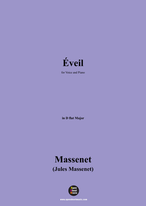 Massenet-Éveil,in D flat Major