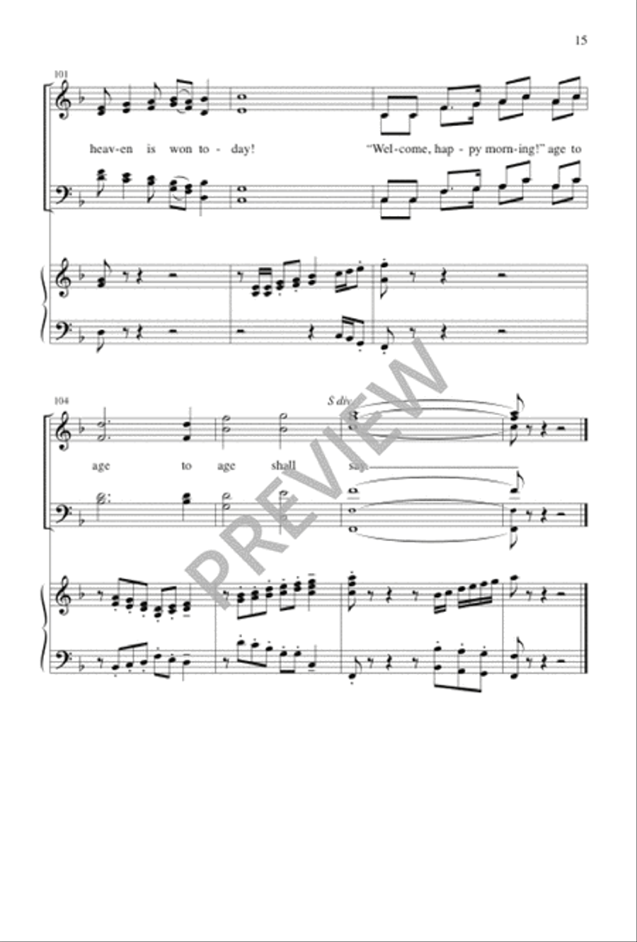 Welcome, Happy Morning! Welcome, Happy Morning! Divisi scores gallery preview page 16
