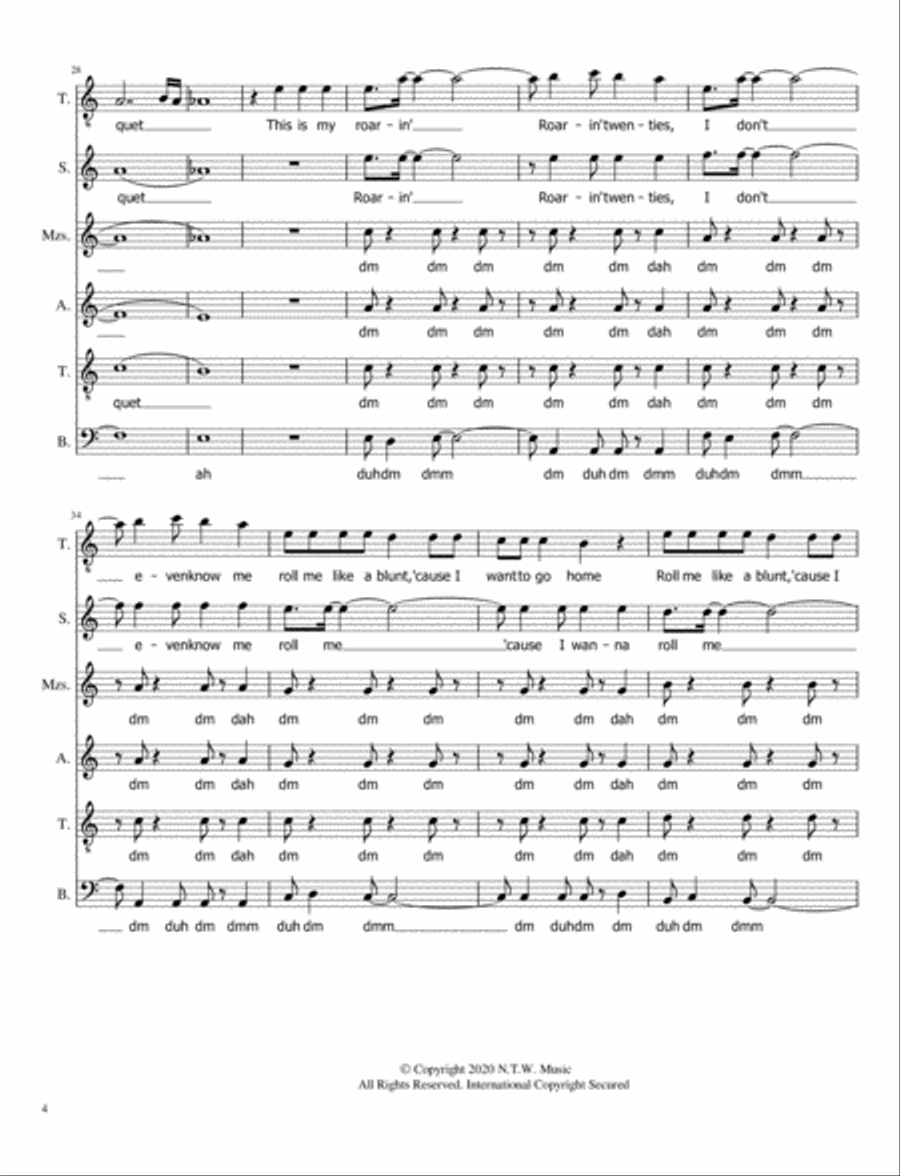 Roaring 20's Roaring 20's 4-Part scores gallery preview page 5