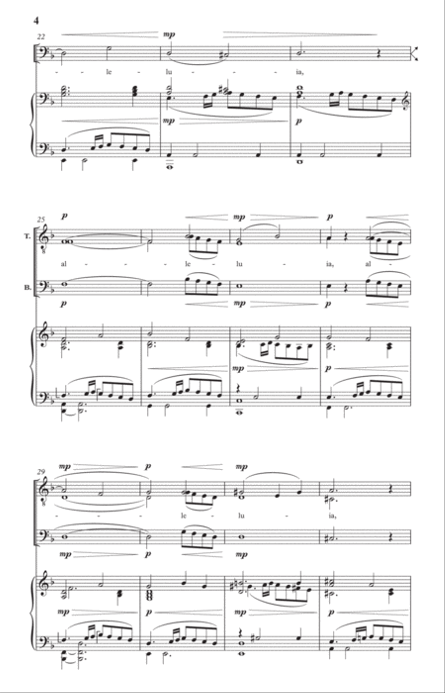 Alleluia 4-Part scores gallery preview page 4