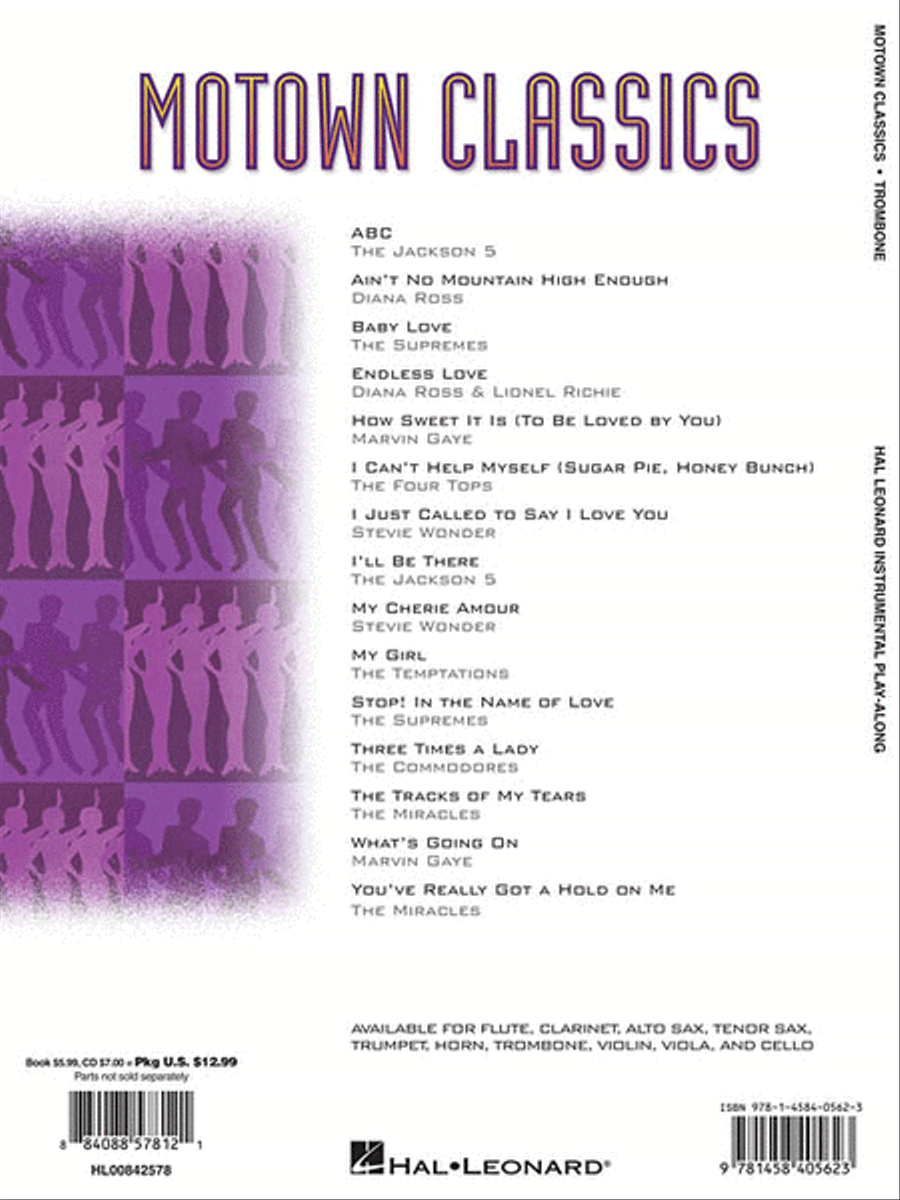 Motown Classics - Instrumental Play-Along Series Trombone Solo scores gallery preview page 2