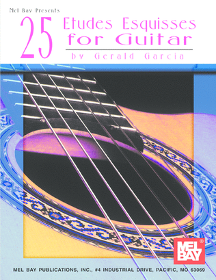 Book cover for 25 Etudes Esquisses for Guitar