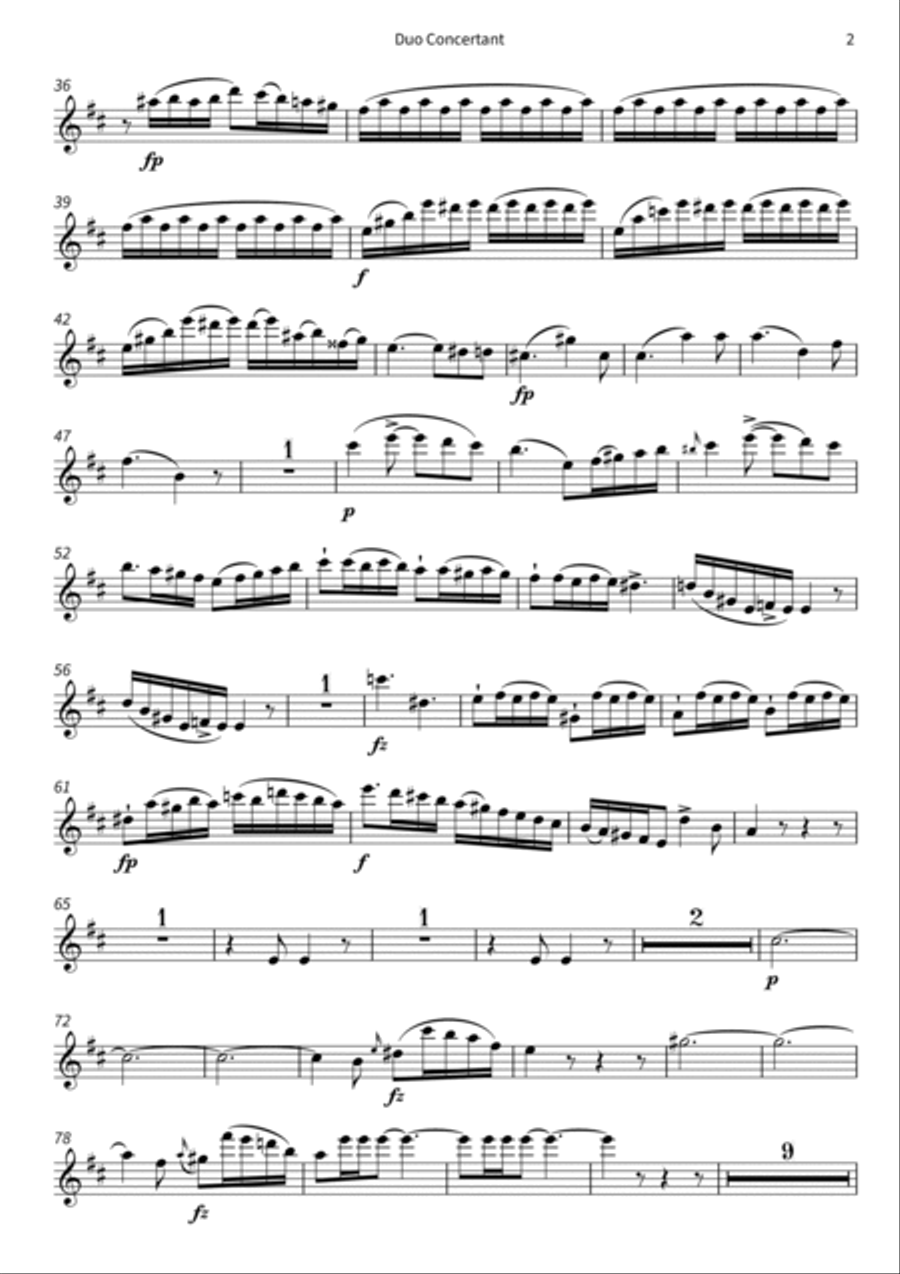 Duo Concertant Duo Concertant Flute Solo scores gallery preview page 4