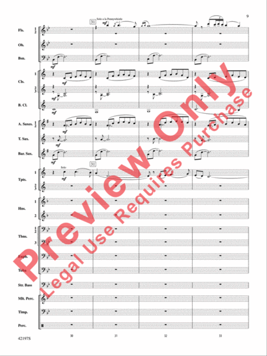 Carrickfergus Carrickfergus Concert Band scores gallery preview page 10