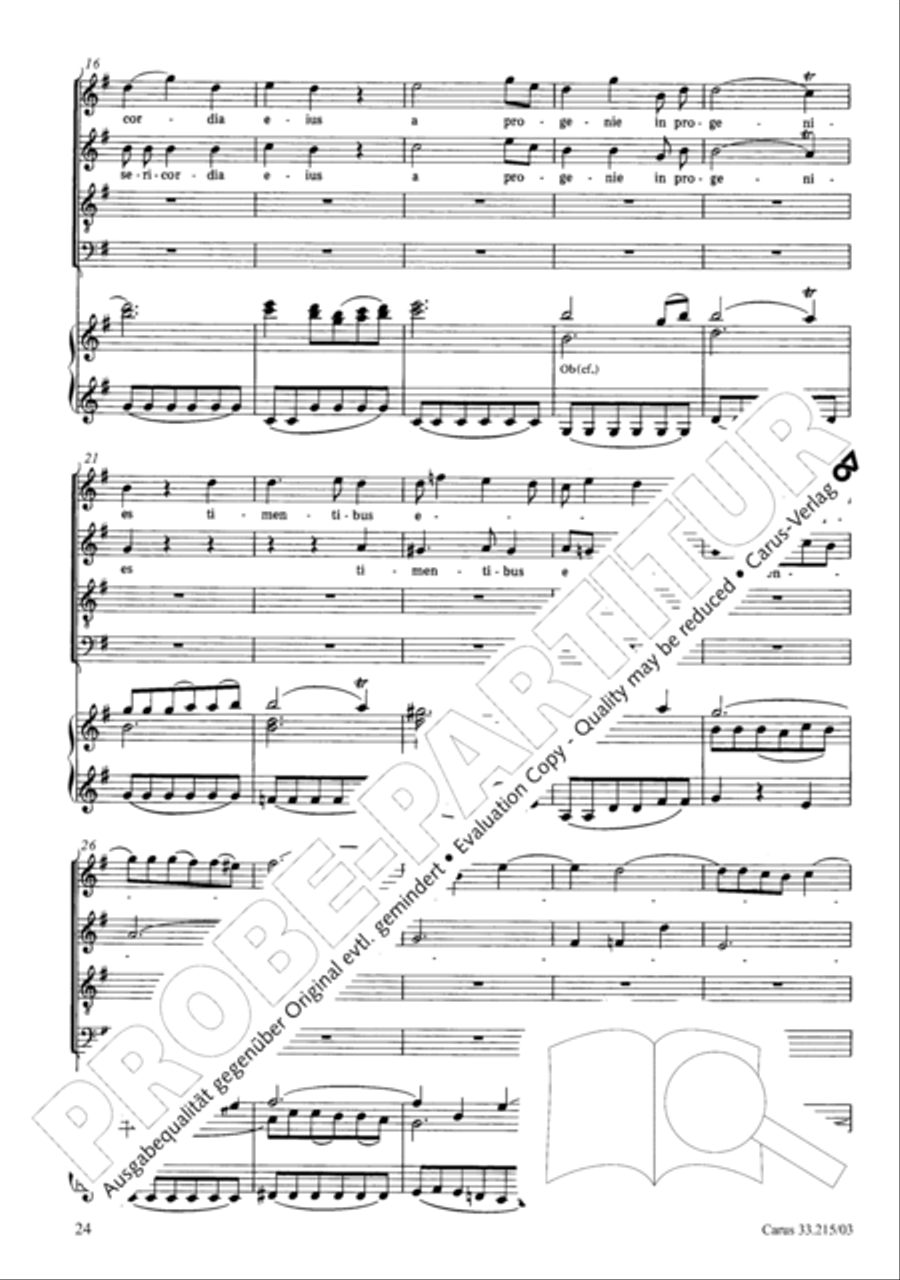 Magnificat Magnificat 4-Part scores gallery preview page 25