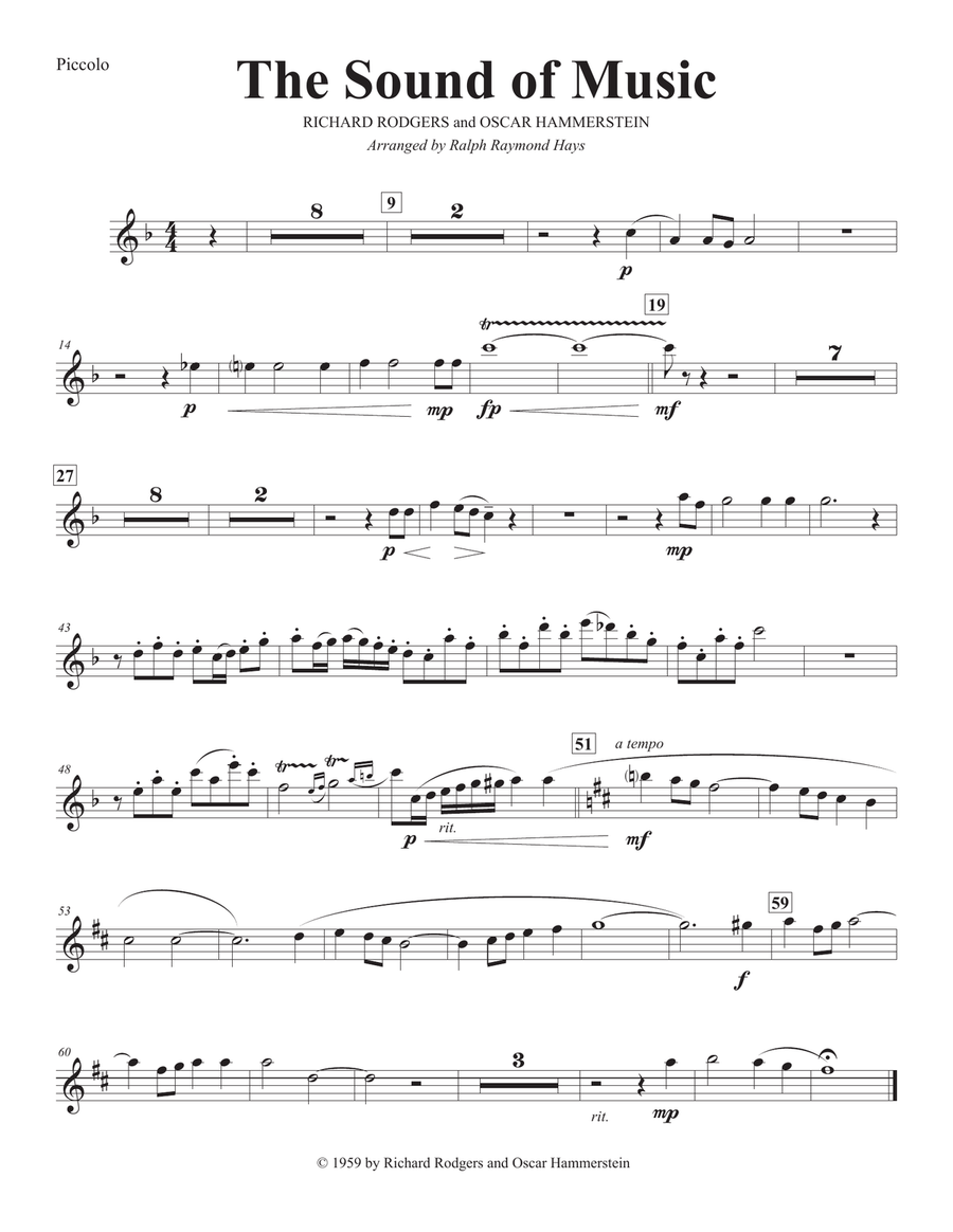 The Sound Of Music Flute Choir scores gallery preview page 4