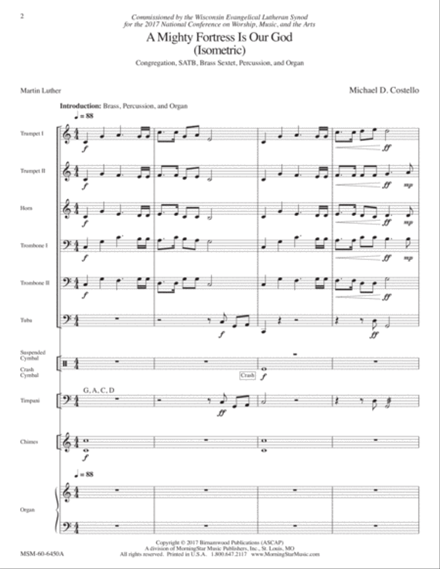 A Mighty Fortress is Our God (Isometric) Choir scores gallery preview page 2