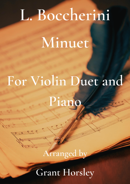 Boccherini's "Minuet" for Violin Duet and Piano- Intermediate image number null