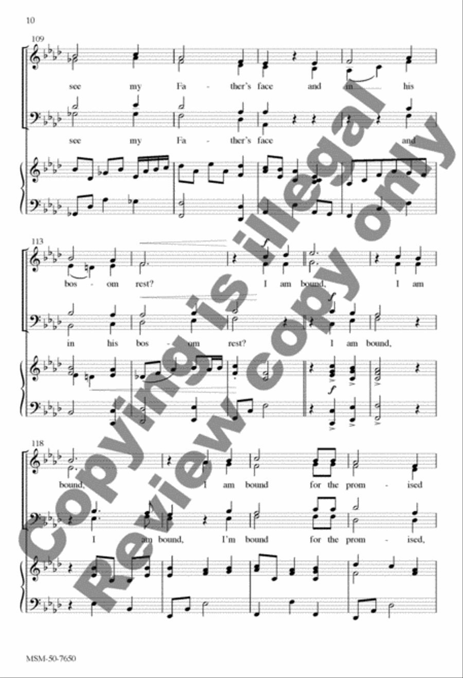 Promised Land 4-Part scores gallery preview page 10