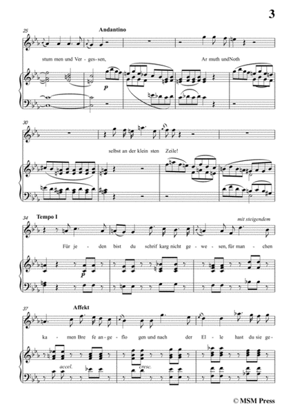 Schubert-Epistel(Herrn Joseph Spaun),in g sharp minor,for Voice&Piano image number null
