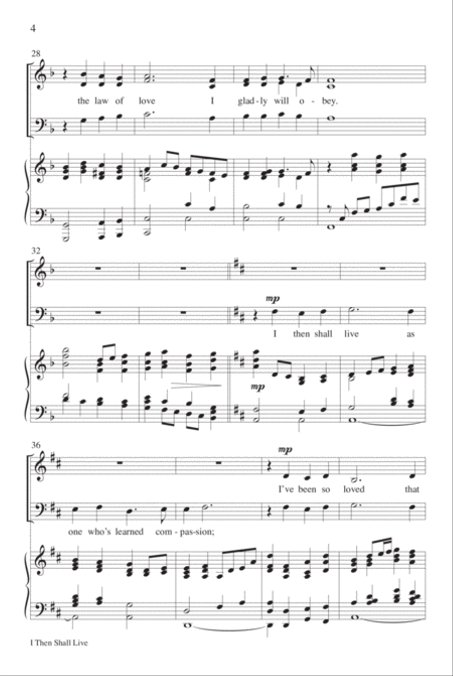 I Then Shall Live 3-Part scores gallery preview page 5