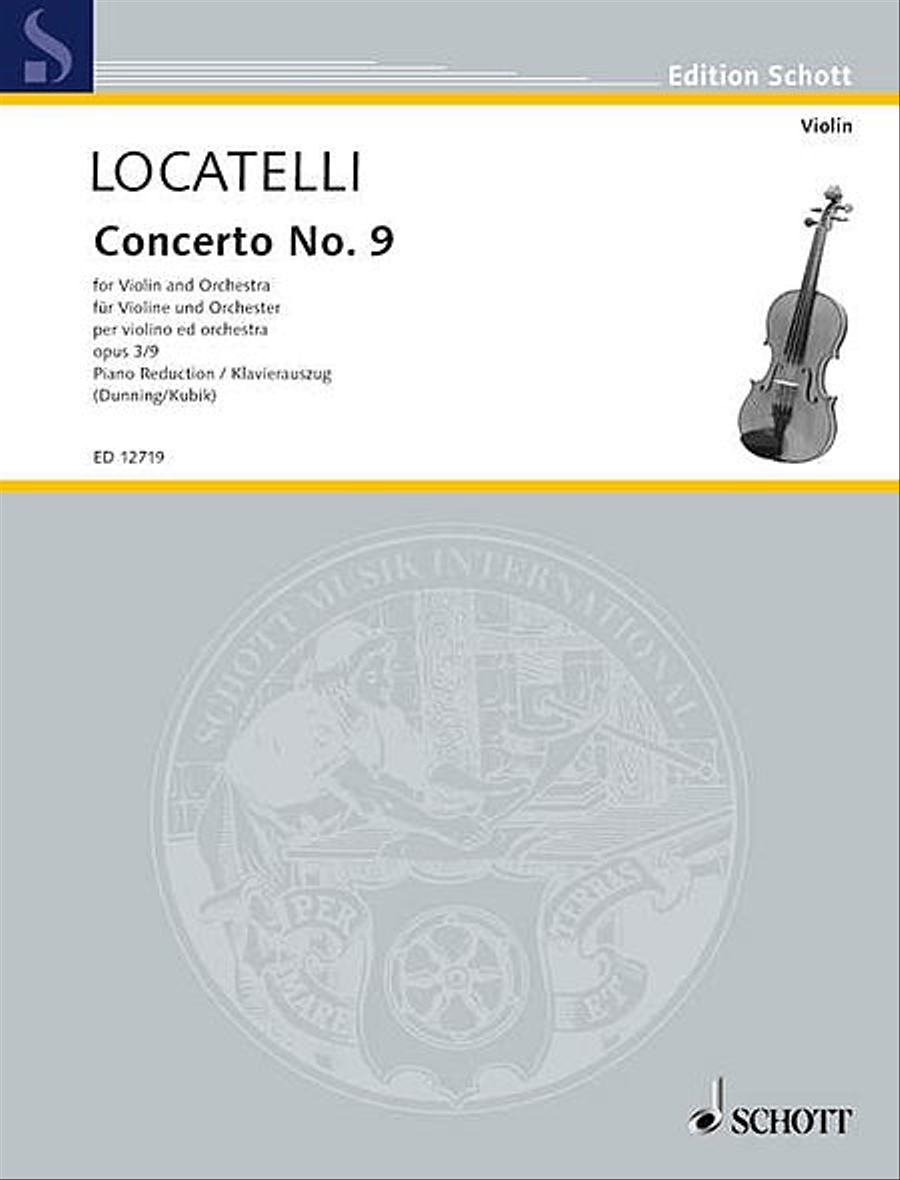 Concerto No. 9 in G Major, Op. 3 Violin Solo scores gallery preview page 1