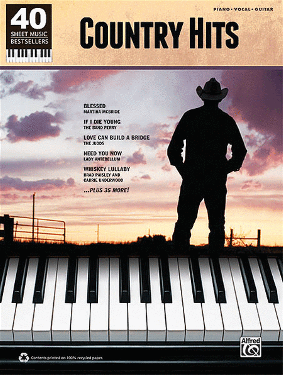Country Hits Piano, Vocal, Guitar scores gallery preview page 1