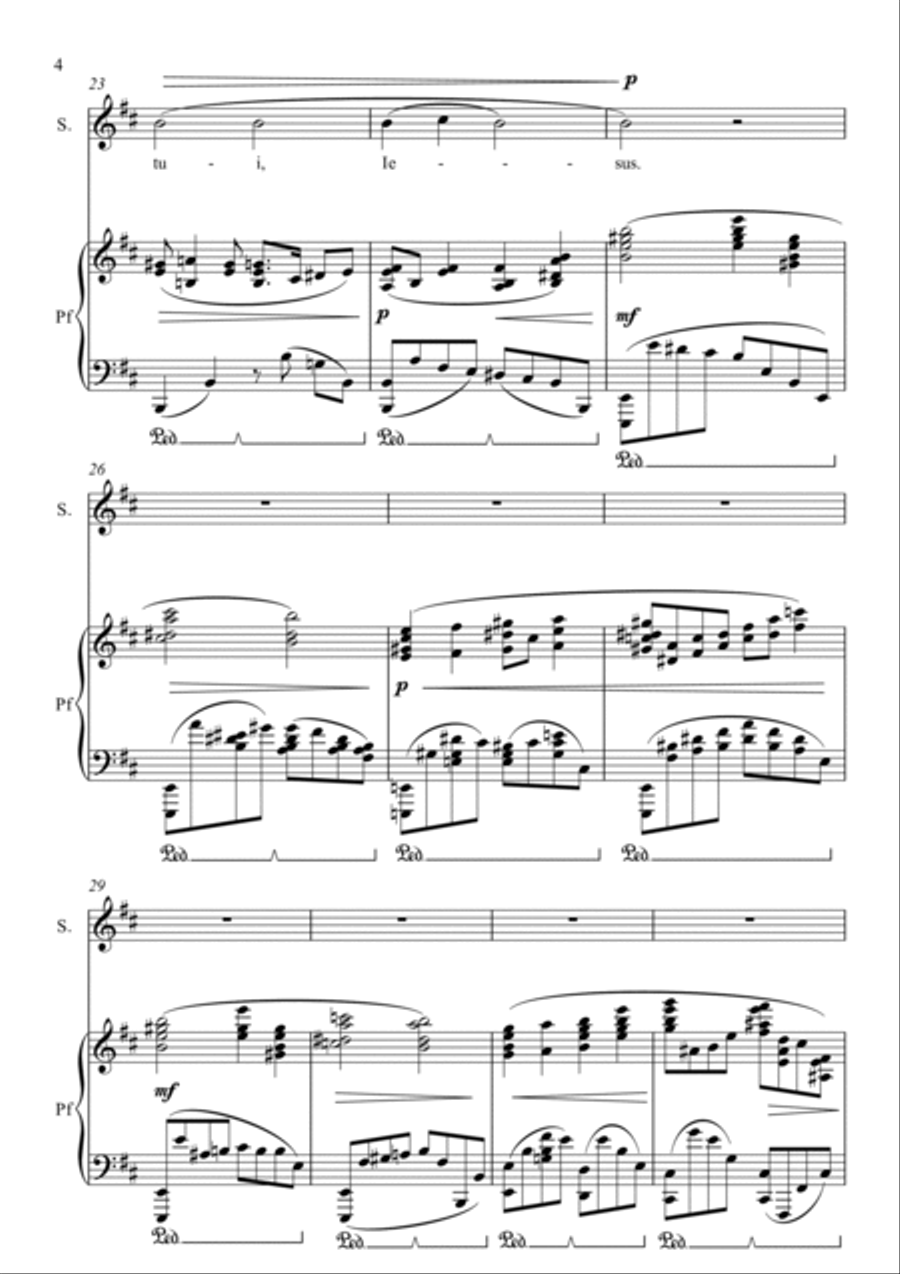 Ave Maria High Voice scores gallery preview page 4