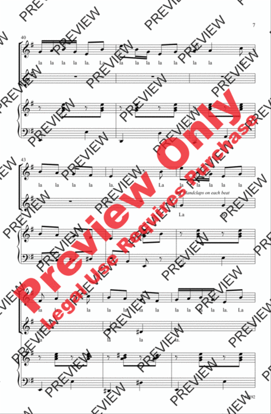 A la Media Noche A la Media Noche 2-Part scores gallery preview page 7