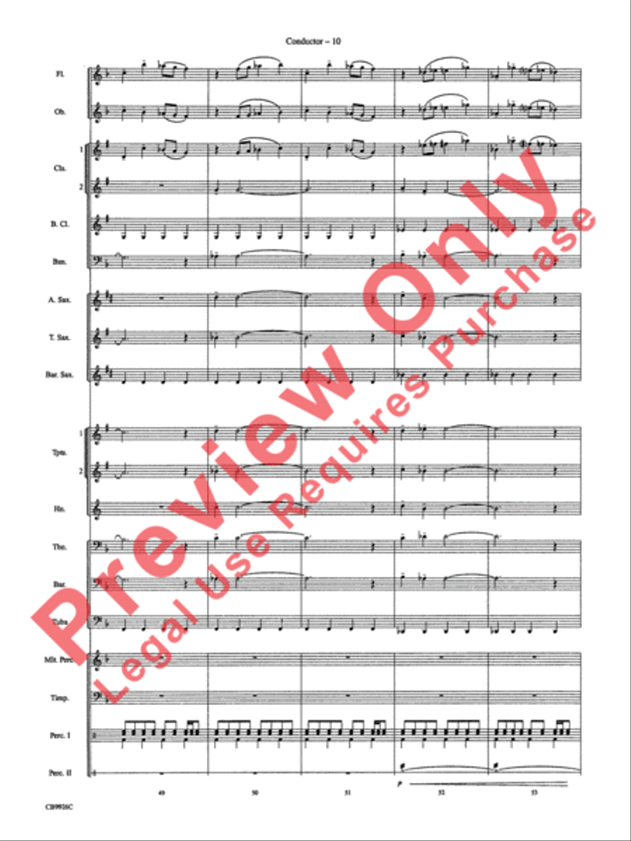 Duel of the Fates Concert Band scores gallery preview page 12