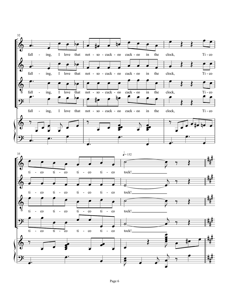 Tico Tico (Tico Tico No Fuba) 4-Part scores gallery preview page 6