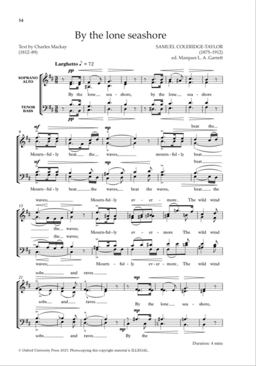 The Oxford Book of Choral Music by Black Composers 4-Part scores gallery preview page 11