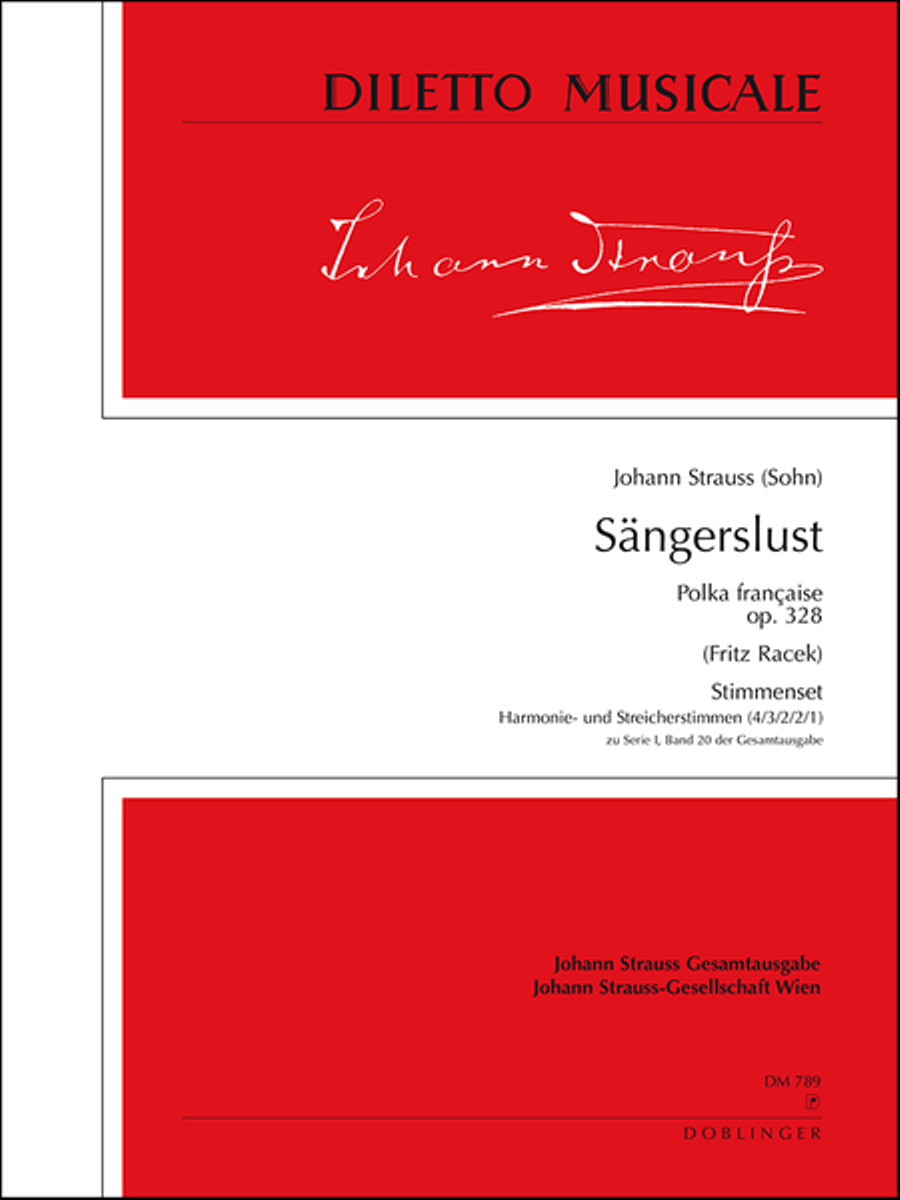Sangerslust op. 328 Orchestra scores gallery preview page 1