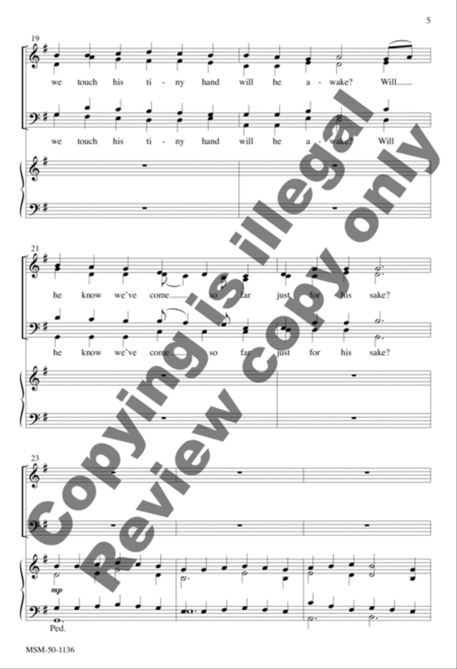 How Far Is It to Bethlehem 4-Part scores gallery preview page 5