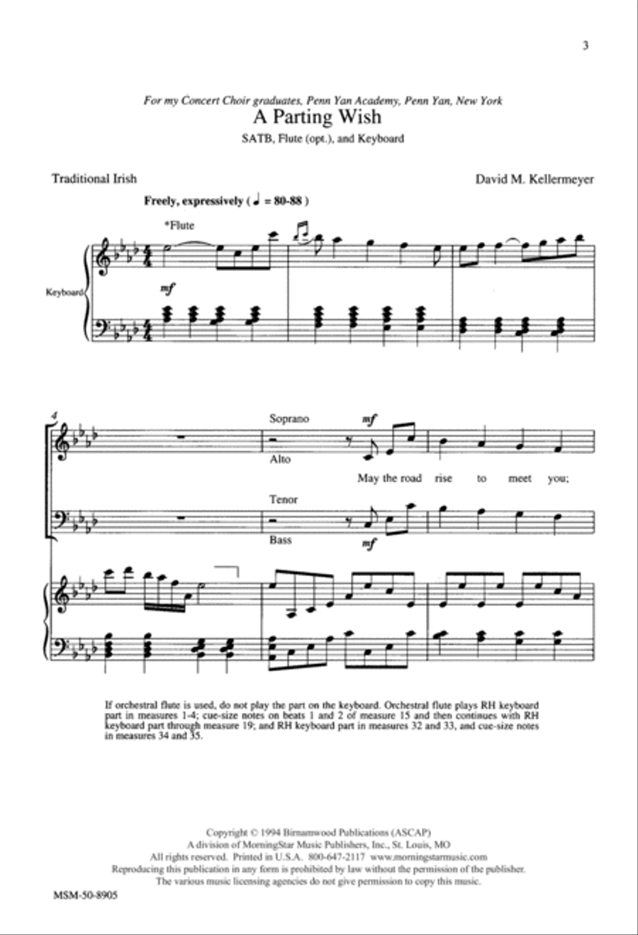 A Parting Wish A Parting Wish 4-Part scores gallery preview page 2