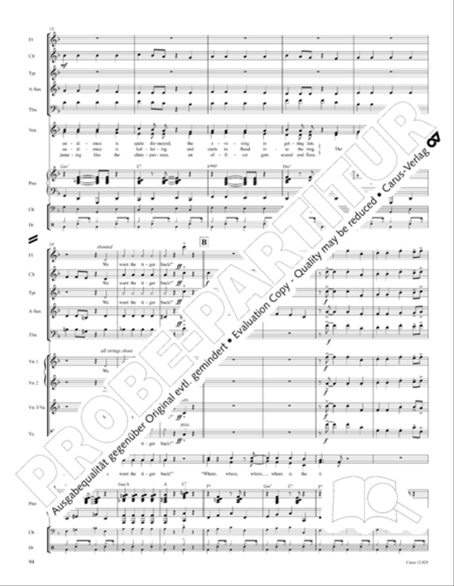 Circus Allegro Circus Allegro Choir scores gallery preview page 95