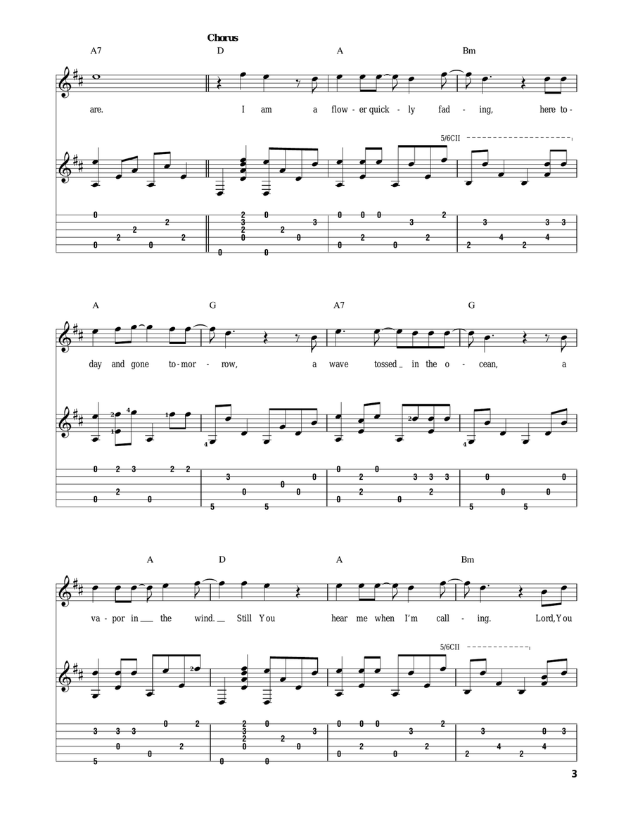 Who Am I Who Am I Acoustic Guitar scores gallery preview page 3