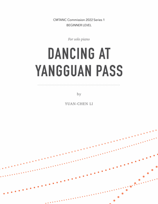 Book cover for Dancing at Yangguan Pass for solo piano