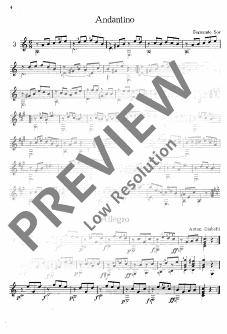 Easy Guitar playing Easy Guitar scores gallery preview page 5