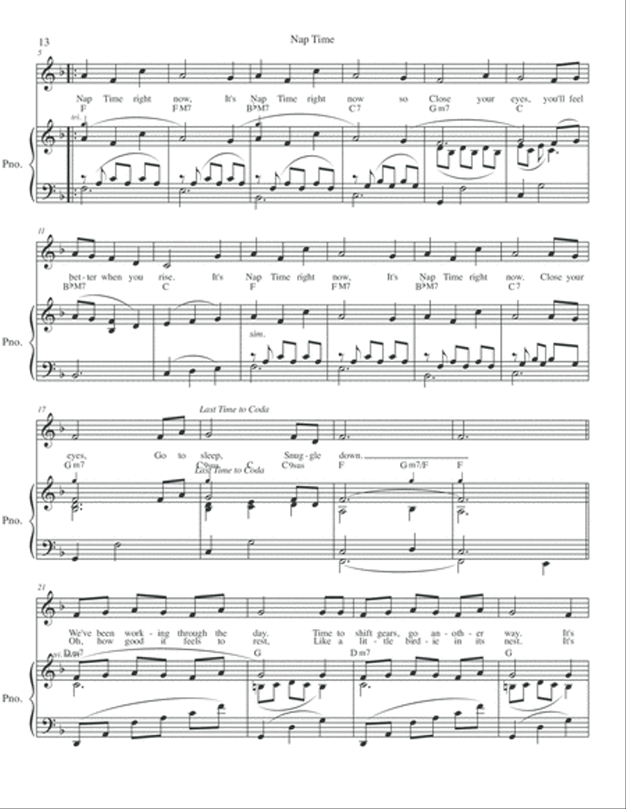 Nap Time Nap Time Voice scores gallery preview page 2