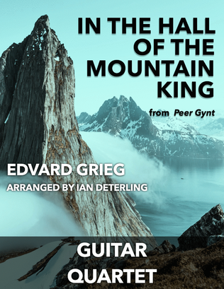 In the Hall of the Mountain King for guitar quartet