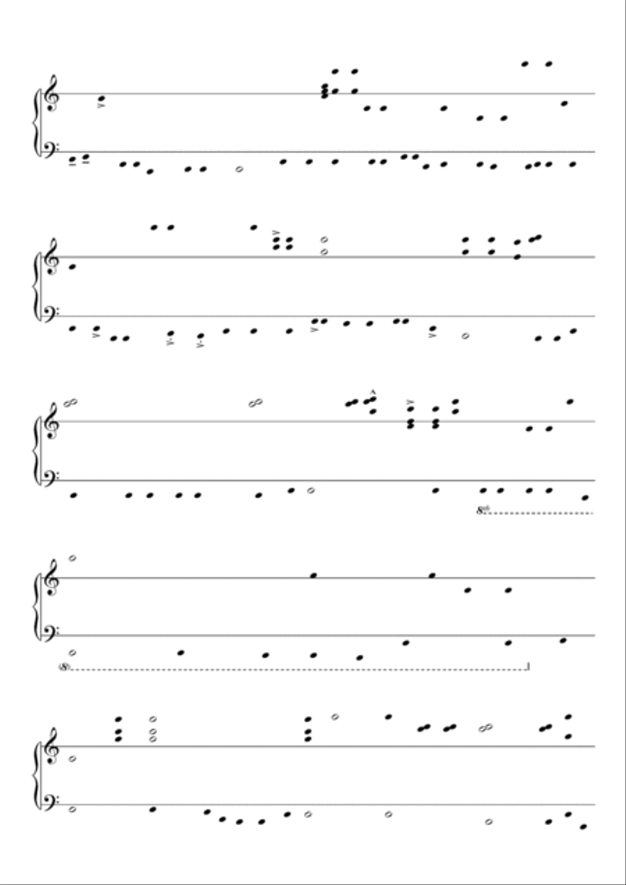 SONIC CONFLICT for keyboard, electronics and visuals Piano Solo scores gallery preview page 4