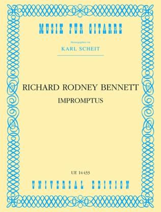 Book cover for Impromptus, Guitar
