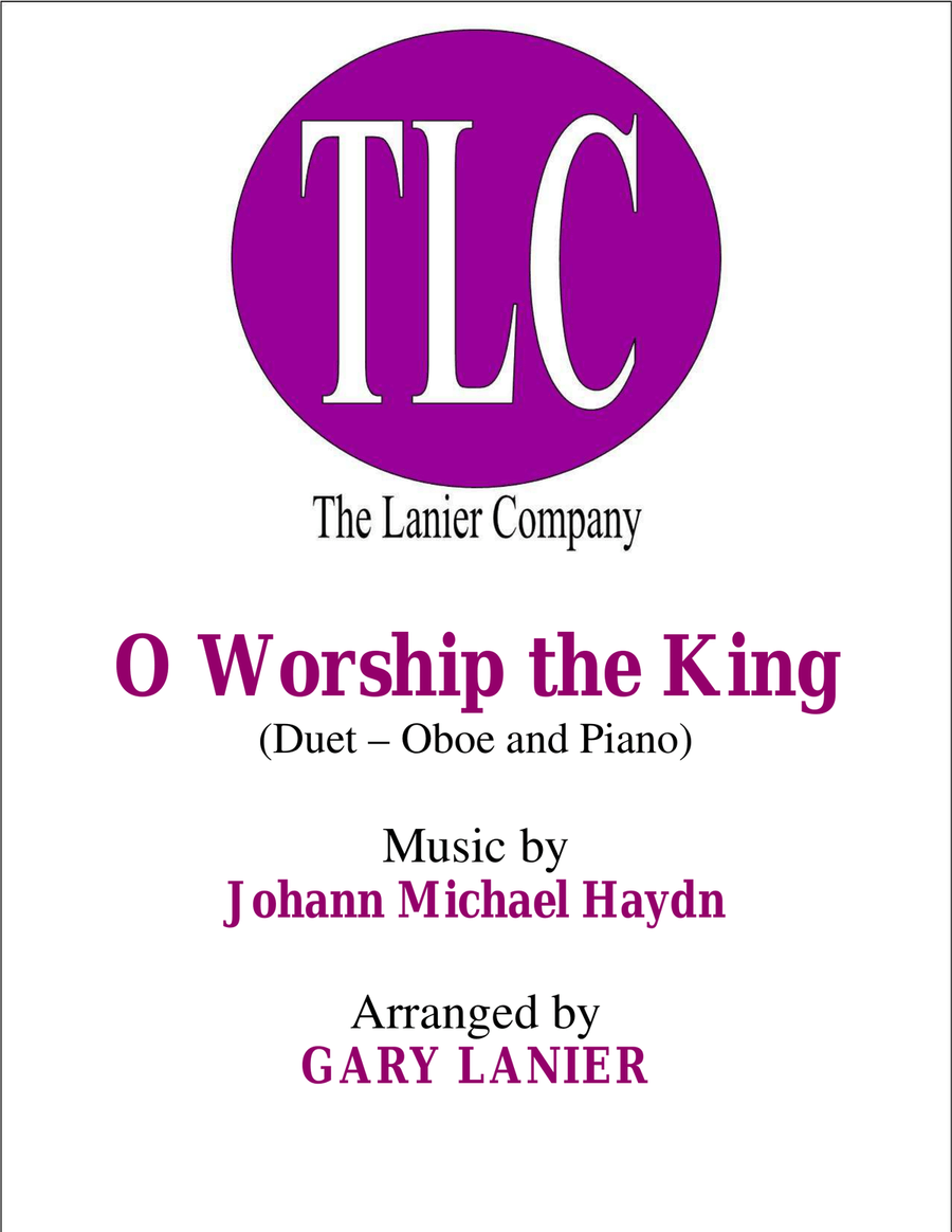 O WORSHIP THE KING (Duet – Oboe and Piano/Score and Parts) Woodwind Duet scores gallery preview page 1
