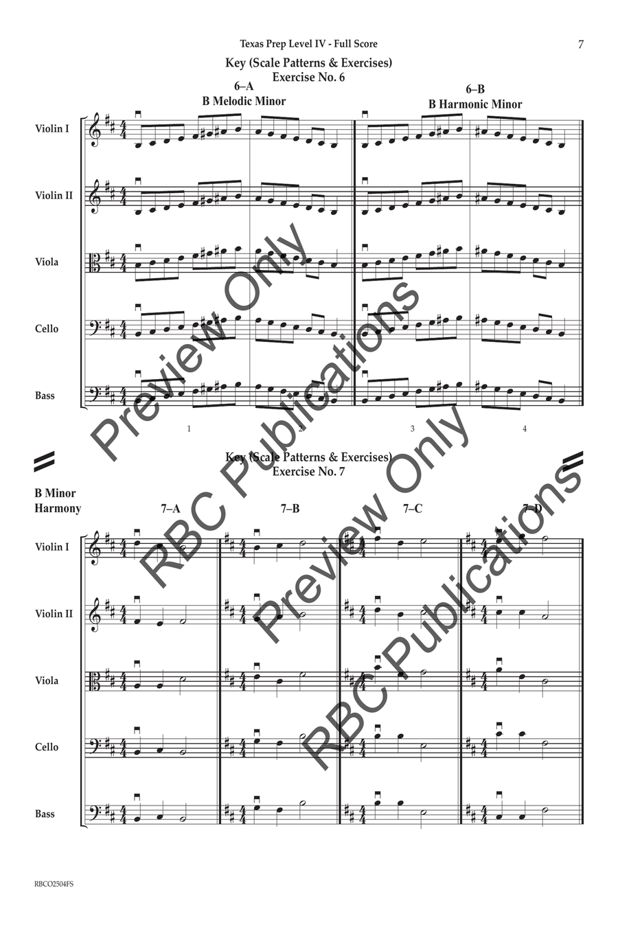 Texas Prep Level IV (Score) Orchestra scores gallery preview page 6