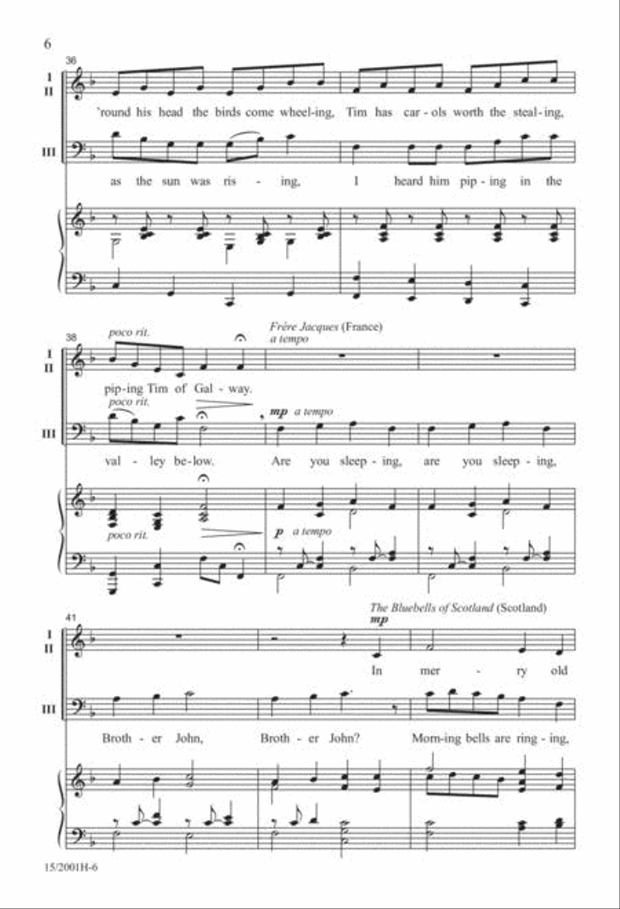 Around the World...in About Three Minutes Mixed Choir scores gallery preview page 6