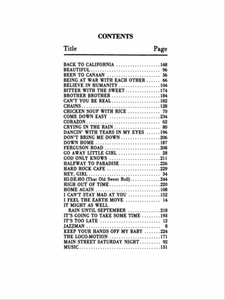 Tapestry Piano, Vocal, Guitar scores gallery preview page 4