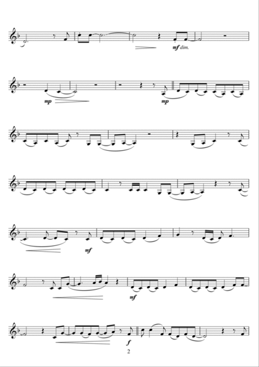 Apologize Clarinet Solo scores gallery preview page 2