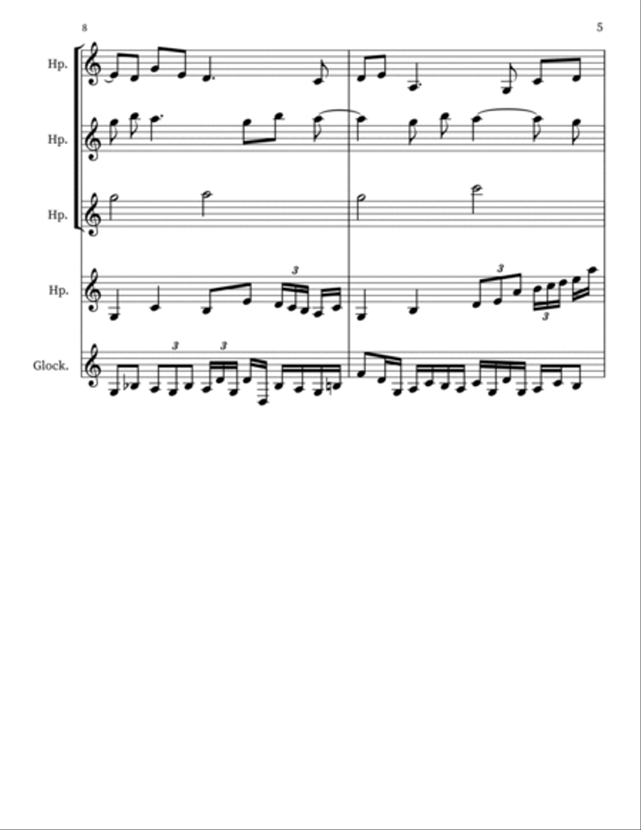Spirit in a Love Song Small Ensemble scores gallery preview page 5