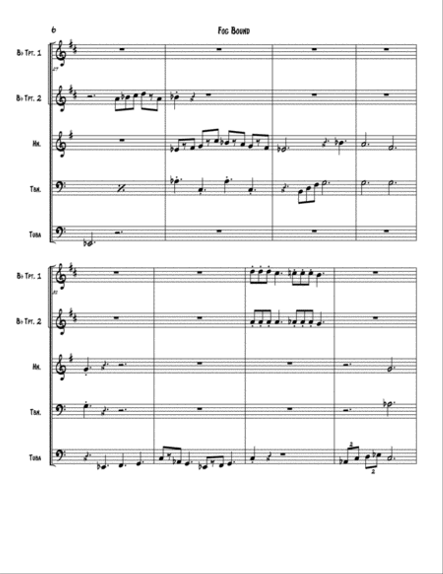 Fog Bound Brass Ensemble scores gallery preview page 6